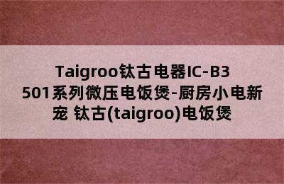 Taigroo钛古电器IC-B3501系列微压电饭煲-厨房小电新宠 钛古(taigroo)电饭煲